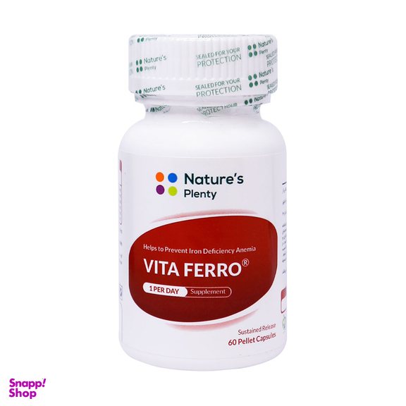 کپسول آهن ویتا فرو (Vita Ferro) نیچرز پلنتی بسته 60 عددی