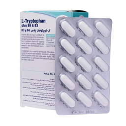 قرص آرامبخش ال تریپتوفان پلاس بی 6 و بی 3 (L Tryptophan Plus B6 And B3) یورو ویتال بسته 60 عددی
