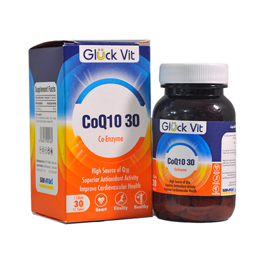 قرص کوکیوتن 30 میلی گرمی (CoQ10 30 mg) گلوک ویت بسته 30 عددی