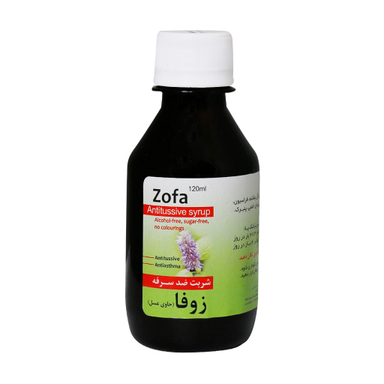 شربت سرماخوردگی و سرفه زوفا پلاس نیاک حجم 120 میلی لیتر