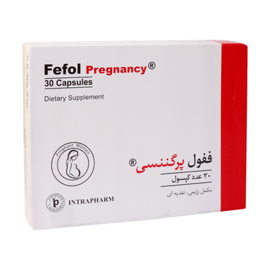 کپسول فیفول پرگننسی (Fefol Pregnancy) اینترافارم بسته 30 عددی