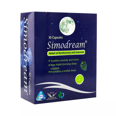 کپسول تنظیم خواب سیمودریم (Simodream) سیمرغ دارو عطار بسته 30 عددی