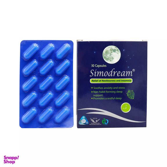 کپسول تنظیم خواب سیمودریم (Simodream) سیمرغ دارو عطار بسته 30 عددی