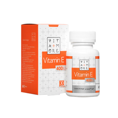 سافت ژل ویتامین ای ویتامور 400 واحدی (Vitamin E 400 IU) ویتامور بسته 30 عددی