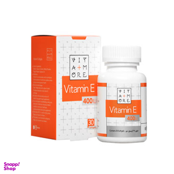 سافت ژل ویتامین ای ویتامور 400 واحدی (Vitamin E 400 IU) ویتامور بسته 30 عددی