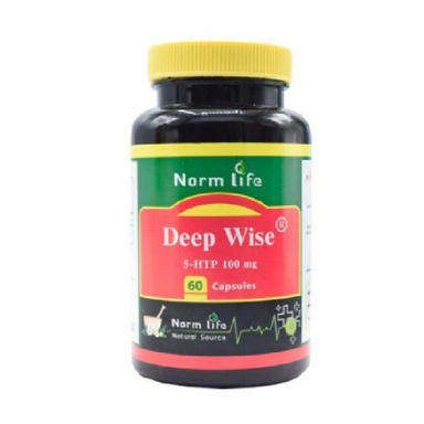 کپسول تنظیم خواب دیپ وایس هیدروکسی تریپتوفان 100 میلی گرمی (Deep Wise 5HTP 100 mg) نورم لایف بسته 60 عددی