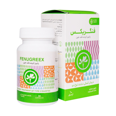 کپسول دیابت فنگریکس (Fenugreex) ادیب اکسیر بسته 60 عددی