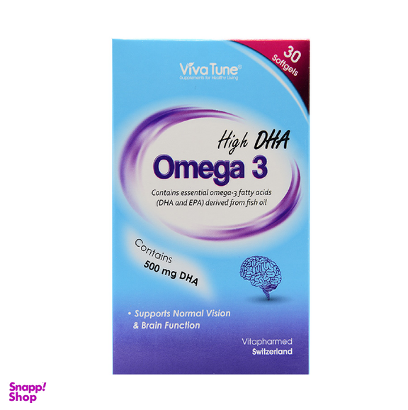 سافت ژل امگا 3 دی اچ ای بالا (Omega3 High DHA) ویوا تیون بسته 30 عددی