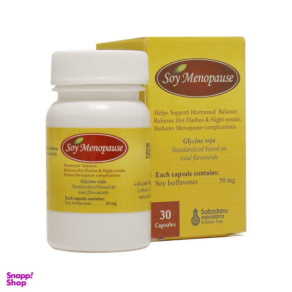 کپسول بانوان سوی منوپوز (Soy Menopause) سبز دارو بسته 30 عددی