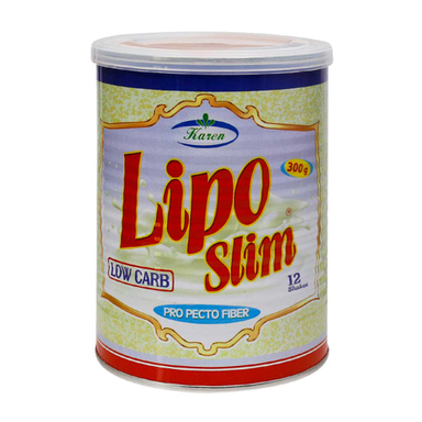 پودر کاهش وزن لیپو اسلیم (Lipo Slim) کارن طعم شکلاتی وزن 300 گرم