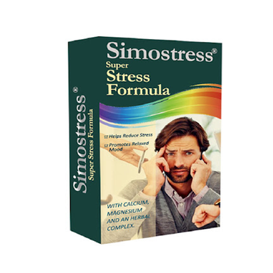 قرص آرامبخش ضد اضطراب و ضد افسردگی سیمواسترس (SimoStress) سیمرغ دارو عطار بسته 30 عددی