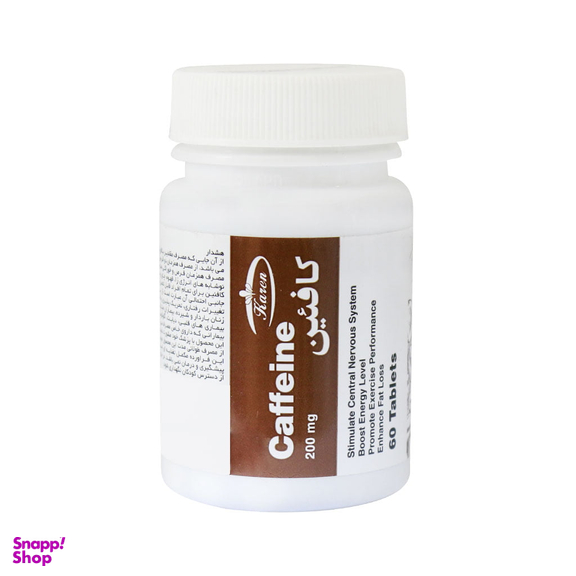 قرص کافیین 200 میلی گرم (Caffeine 200 mg) داروسازی رها بسته 60 عددی