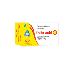 قرص فولیک اسید 1 میلی گرم سیمرغ دارو (Folic acid 1mg Simorgh Darou) بسته 100 عددی