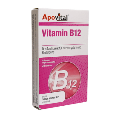 قرص ویتامین ب12 500 میکروگرم (Vitamin B12 500 µg) بسته 30 عددی