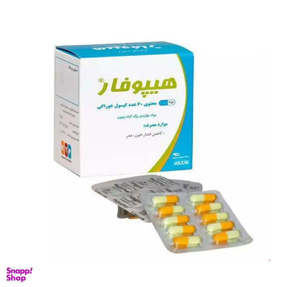 کپسول تنظیم فشار خون هیپوفار (Hypophar) نوتک فار بسته 60 عددی