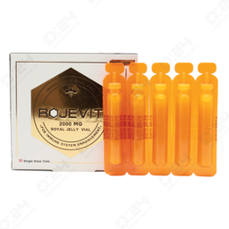 ویال روژویت رویال ژلی 2000 میلی گرم (Rojevit Royal gelly) زیست تخمیر بسته 10 عددی