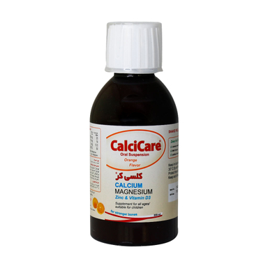 شربت کلسی کر (Calcicare Syrup) خوارزمی طعم پرتقال وزن 200 میلی لیتر