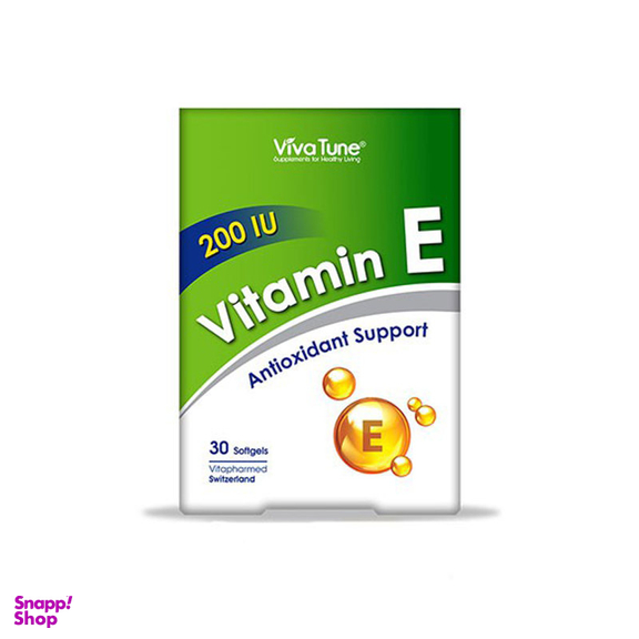سافت ژل ویتامین ای (Vitamin E) ویوا تیون بسته 30 عددی