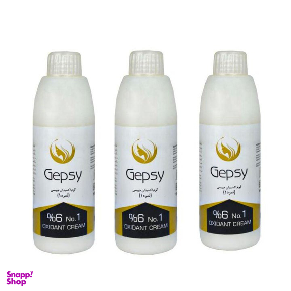 کرم اکسیدان حرفه‌ای جیپسی (Gepsy) مدل 01 شش درصد مجموعه 3 عددی