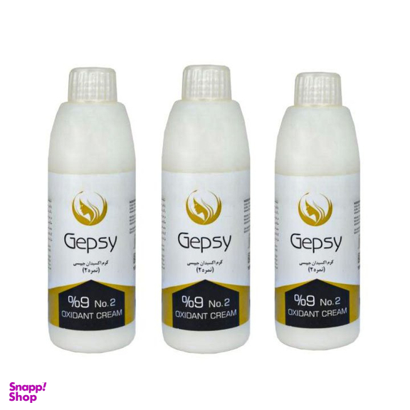 کرم اکسیدان حرفه‌ای جیپسی (Gepsy) مدل 02 نه درصد مجموعه 3 عددی