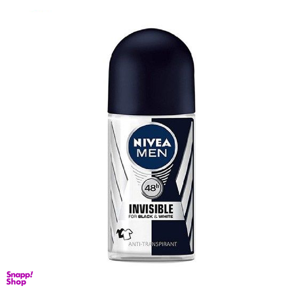 رول ضد تعریق مردانه نیوآ (Nivea) مدل Invisible Black And White حجم 50 میلی‌ لیتر بسته 2 عددی