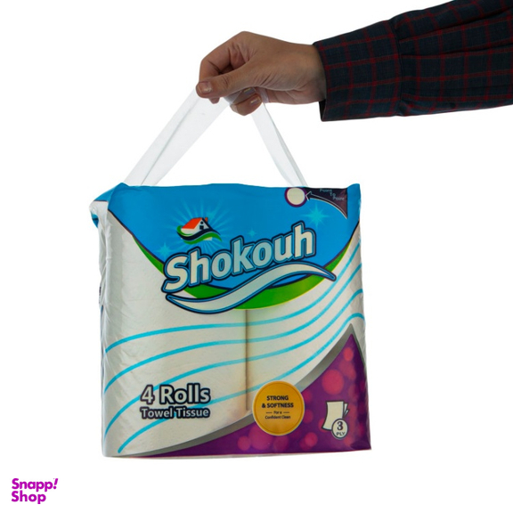 دستمال حوله‌ای شکوه (Shokouh) بسته 4 عددی