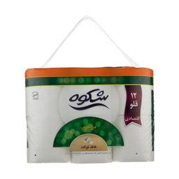 دستمال توالت شکوه (Shokouh) بسته 12 عددی