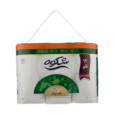 دستمال توالت شکوه (Shokouh) بسته 12 عددی