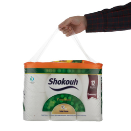 دستمال توالت شکوه (Shokouh) بسته 12 عددی