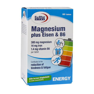 قرص منیزیم و ب 6 (Magnesium And Vitamin B6) ام پلاس بسته 60 عددی