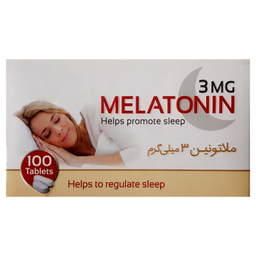 قرص ملاتونین 3 میلی گرم (Melatonin 3 mg) اکسیر آفرین آریا بسته 100 عددی