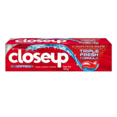 خمیر دندان کلوزآپ (Closeup) مدل Ever Fresh Red Hot وزن 125 گرم