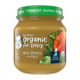 پوره گربر (Gerber) با طعم سیب اسفناج و کلم