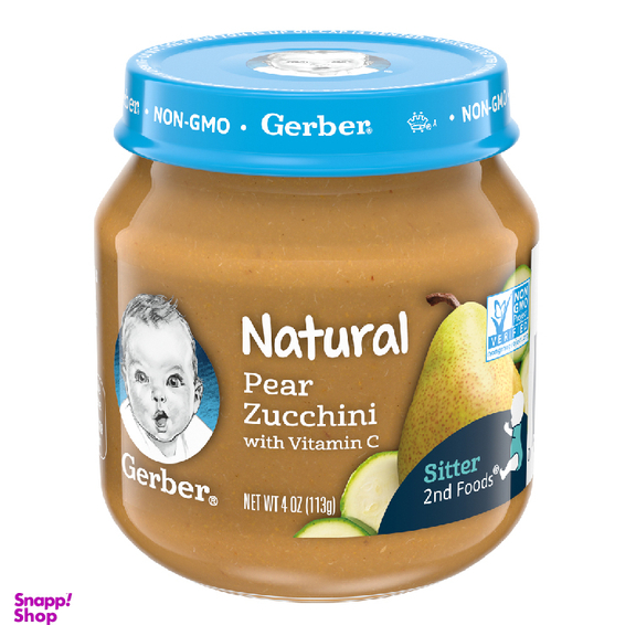 پوره گربر (Gerber) با طعم گلابی حاوی ویتامین C