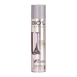 اسپری مو حالت دهنده بیول (Biol) مدل Ultra Strong حجم 500 میلی لیتر