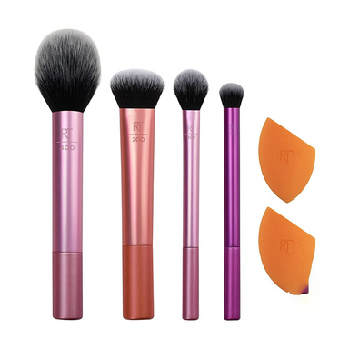 ست براش و اسفنج ریل تکنیکس (Real Techniques) مدل Everyday Essentials بسته 6 عددی