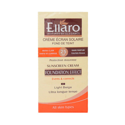 کرم ضد آفتاب رنگی الارو (Ellaro) مدل SPF25 مخصوص انواع پوست حجم 40 میلی لیتر