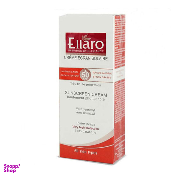 کرم ضد آفتاب الارو (Ellaro) مدل SPF50 مخصوص انواع پوست