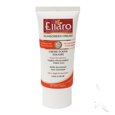 کرم ضد آفتاب الارو (Ellaro) مدل SPF50 مخصوص انواع پوست