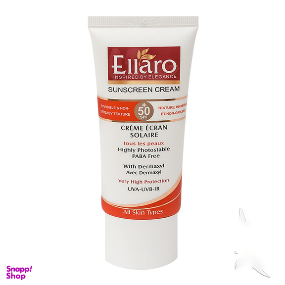 کرم ضد آفتاب الارو (Ellaro) مدل SPF50 مخصوص انواع پوست