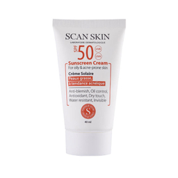 کرم ضد آفتاب اسکن اسکین (Scan Skin) با SPF50 مخصوص پوست چرب