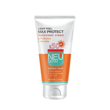 کرم ضد آفتاب نئودرم مدل Max Protect با SPF50 مخصوص پوست نرمال و خشک