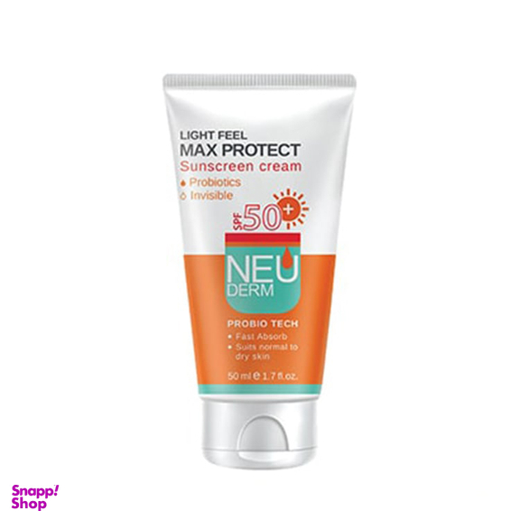 کرم ضد آفتاب نئودرم مدل Max Protect با SPF50 مخصوص پوست نرمال و خشک