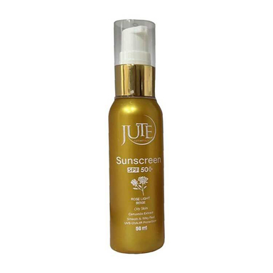 کرم ضد آفتاب رنگی ژوت (Jute) مدل Rose Light با SPF 50 مخصوص پوست چرب حجم 50 میلی لیتر