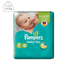 پوشک کودک پمپرز (Pampers) مدل Baby Dry سایز 2 بسته 33 عددی