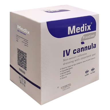 چسب آنژوکت مدیکس سایز 8×6 سانتی متر بسته 100 عددی