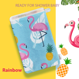 لیف حمام کودک رینبو (Rainbow) طرح Flamingo