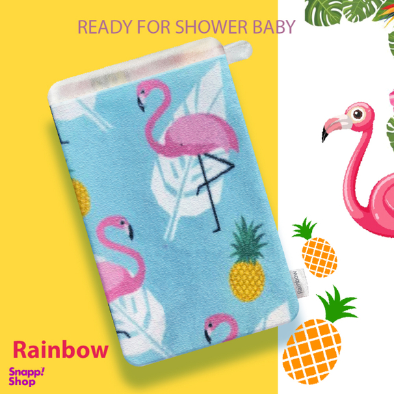 لیف حمام کودک رینبو (Rainbow) طرح Flamingo