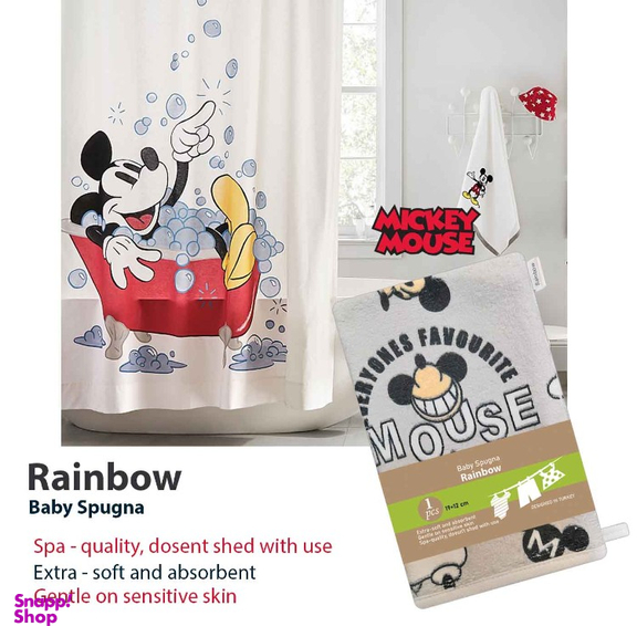 لیف حمام کودک رینبو (Rainbow) طرح Mickey Mouse