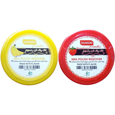 لاک پاک کن رنسوم (Ransom) مدل توت فرنگی و موز مجموعه 2 عددی